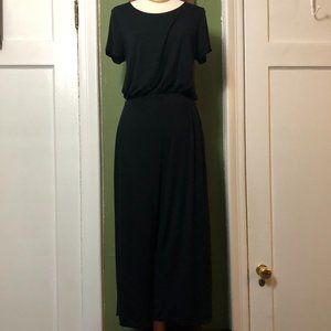 Au fond large black wide legs jumpsuit